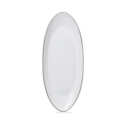 Equinoxe Teller oval L36cm B16cm weiss cumulus