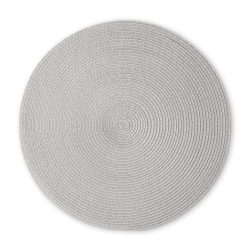 CONTINENTA - Rundes Tischset, 38CM RUND, Hellgrau