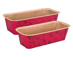Papierbackform 21.5cm rot 6er