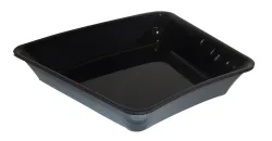 Salatschüssel gerundet 22.5Grad 26.5x22x5cm schwarz