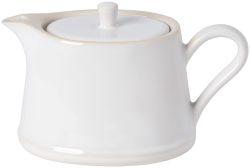 Beja Teekanne 18x10.7 H11cm 50cl 42cl weiss-creme