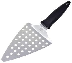 Pizzawender dreieckig perforiert mit Handgriff 12x16cm