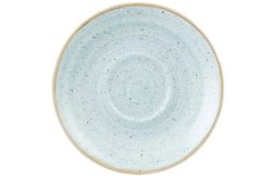 Churchill Cappuccino Untere Stonecast Duck Egg; 15.6 cm (Ø); hellblau/braun; rund; 12 Stück / Pack