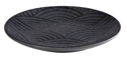 APS Teller DARK WAVE, Melamin; 14.5x1.5 cm (ØxH); schwarz; rund