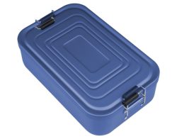 Lunchbox Alu L blau23x15x7cm