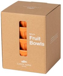 Latte Bowls Set 4 Latte Schalen 13 tangerine