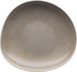 Pottery Unique Lightgrey Teller tief asymmetrisch coupe 28cm