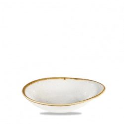Churchill Schale tief Stonecast Barley White oval; 300 ml, 18.5x18.5x16.8 cm (LxBxH); weiss/braun; oval; 12 Stück / Pack