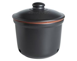Römertopf - Zwiebeltopf, 22cm, Black