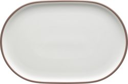 Shiro Rim Platte coupe oval 36x23cm