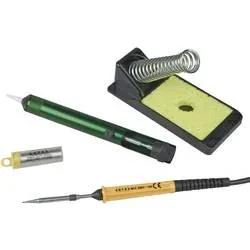Antex SK12P Lötkolben-Set 230 V 12 W +370 °C (max) inkl. Ablage, inkl. Entlötsaugpumpe, inkl. Lötzinn