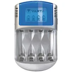 Varta LCD Charger 4x5716 & 12V & USB Rundzellen-Ladegerät NiMH Micro (AAA), Mignon (AA)