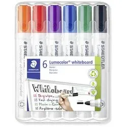 STAEDTLER Whiteboard Marker Medium Rund Farbig Sortiert 6 Stück