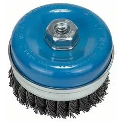 Bosch Accessories Topfbürste, Stahl, gezopfter Draht, 75 mm, 0,5 mm, 12500 U/ min, M 10 Bosch Power Tools 2608622063 1