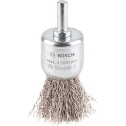 Bosch Accessories Pinselbürste, gewellt, rostfrei, 0,3 mm, 25 mm, 4500 U/ min Bosch Power Tools Schaft-Ø 6 mm 2608622127
