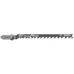 Bosch Accessories 2608630058 Stichsägeblatt T 244 D Speed for Wood, 5er-Pack 5 St.