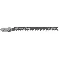 Bosch Accessories 2608637881 Stichsägeblatt T 244 D Speed for Wood, 100er-Pack 100 St.