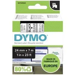 DYMO Schriftband D1 S0720920 schwarz/transp. 24mm/7m