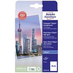 AVERY ZWECKFORM InkJet Fotopapier 100x150mm C2550-50 250g, glossy 50 Blatt
