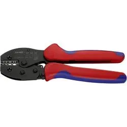 Knipex PreciForce 97 52 33 Crimpzange Unisolierte Rohrkabelschuhe, Unisolierte Quetschkabelschuhe, Unisolierte