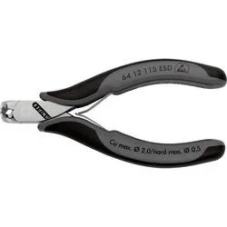 Knipex 64 12 115 ESD Elektronik- u. Feinmechanik Vornschneider mit Facette 115 mm