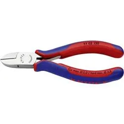 Knipex 77 02 130 Elektronik- u. Feinmechanik Seitenschneider mit Facette 130 mm