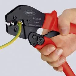 Knipex 97 52 04 Crimpzange Unisolierte, offene Steckverbinder 0.1 bis 2.5 mm²