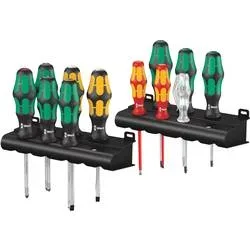 Wera Kraftform XXL TX Werkstatt Schraubendreher-Set 12teilig Schlitz, Kreuzschlitz Phillips, Kreuzschlitz Pozidriv,