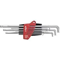 Wiha Innen-Sechskant Winkelschraubendreher-Set 1.5 mm, 2 mm, 2.5 mm, 3 mm, 4 mm, 5 mm, 6 mm, 8 mm, 10 mm 9teilig