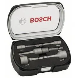 Bosch Accessories 2608551079 Steckschlüssel-Maschinenaufnahmen-Set 6 mm, 7 mm, 8 mm, 10 mm, 12 mm, 13 mm Antrieb 1/4