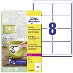AVERY ZWECKFORM Etiketten Laser 99,1x67.7mm L4715REV2 weiss, non-perm. 20 Blatt