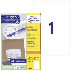 AVERY ZWECKFORM Etiketten 210x297mm 3478-200 weiss 220 Stk./200+20 Blatt