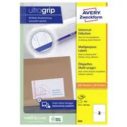 AVERY ZWECKFORM Etiketten 210x148mm 3655 weiss 200 Stk./100 Blatt