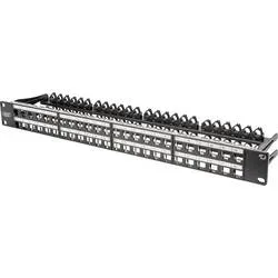 Digitus DN-91424 48 Port Netzwerk-Patchpanel 483 mm (19) CAT 6a 1 HE Mehrfarbig Unbestückt