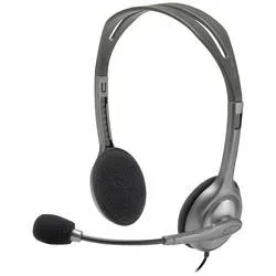 Logitech H111 On Ear Headset kabelgebunden Stereo Grau Mikrofon-Rauschunterdrückung Computer