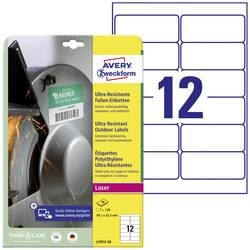 AVERY ZWECKFORM Etiketten 99,1x42,3mm L7913-10 weiss,ultra-resistent 10 Blatt
