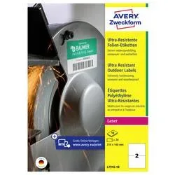 AVERY ZWECKFORM Etiketten 210x148mm L7916-10 weiss ultra-resistant