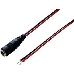 TRU COMPONENTS 1582279 Niedervolt-Anschlusskabel Niedervolt-Buchse - offene Kabelenden 5.5 mm 2.5 mm 2.00 m 1 St.