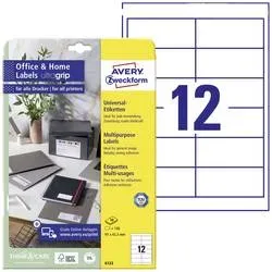 AVERY ZWECKFORM Etiketten 97x42,3mm 6123 weiss 120 Stk./10 Blatt