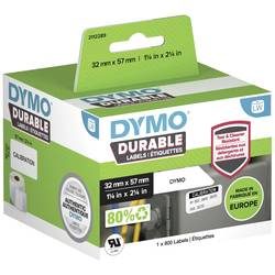 DYMO 2112289 LW Etiketten Original Selbsthaftend Schwarz auf Weiß 32 (B) x 57 (H) mm 800 Stück