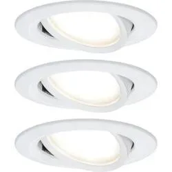 Paulmann 93449 Nova Einbauleuchte 3er Set LED LED 18 W Weiß (matt)