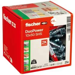 Fischer 535461 DUOPOWER 10x50 S LD 2-Komponenten-Dübel 50 mm 10 mm 25 St.