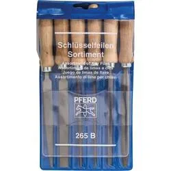 PFERD TOOLS 11706100 Schlüsselfeilen-Set Hieb 2 inkl. Feilenheften in Kunststofftasche Länge 100 mm 1 St.