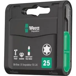 Wera Impaktor 05057775001 Bit-Set 15teilig