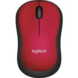 Logitech M185 Maus Funk Optisch Rot 3 Tasten 1000 dpi