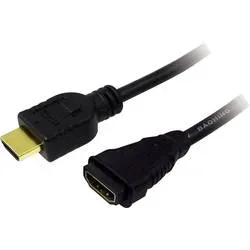 LogiLink HDMI Verlängerungskabel HDMI-A Stecker, HDMI-A Buchse 3.00 m Schwarz CH0057 4K UHD HDMI-Kabel