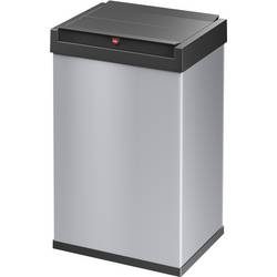 Hailo Schwingdeckel-Abfallbox Big-Box Swing Volumen 35 l, BxHxT 340 x 500 x 260 mm Behälter silber