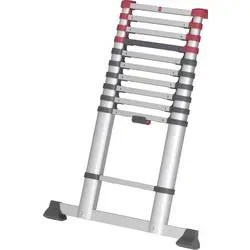 Hailo, Hailo T80 FLEXLINE 7113-111 Aluminium Teleskopleiter Arbeitshöhe (max.): 3.95 m Silber, Schwarz, Rot DIN EN 131 10.7 kg