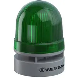 Werma Signaltechnik Signalleuchte Mini TwinLIGHT Combi 24VAC/DC GN 460.210.75 Grün 24 V/DC 95 dB