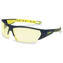 uvex i-works 9194365 Schutzbrille inkl. UV-Schutz Anthrazit, Gelb